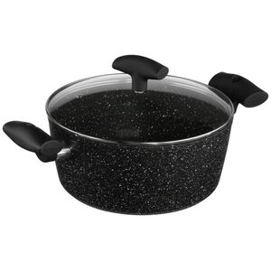 5five Garnek aluminiowy z powłoką marmurową Ø 24 cm + pokrywka