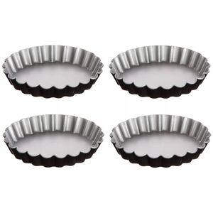 5five Foremki do tartaletek metalowe Ø 12 cm, 4 szt.