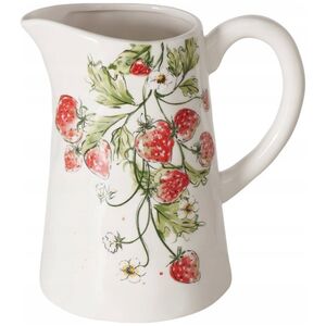 Boltze Dzbanek ceramiczny STRAWBERRY, w truskawki, 1250 ml