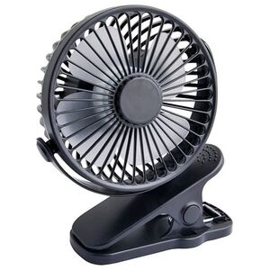 Wentylator Blow 44-506# Wentylator biurkowy z klipsem 10cm usb+akumulator czarny