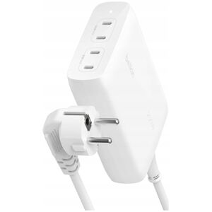 Ładowarka Belkin BELKIN ŁADOWARKA 4X PORT USB-C GAN 200W, BIAŁA