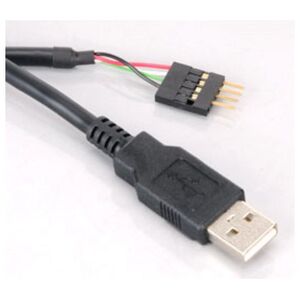 Akasa USB zew. - USB wew., 0.4m, Czarny (EXUSBIE40)