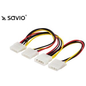 Savio Molex - Molex x3, 0.18m, Wielokolorowy (SAVIO AK-16)