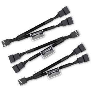 Noctua 4-pin - 4-pin x2, 0.11m, Czarny (NA-SYC1.black)