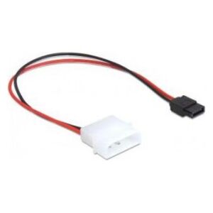 Delock Molex - SATA, 0.24m, Wielokolorowy (82913)