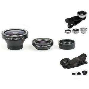 Xrec Obiektyw 3w1 (fish Eye | Makro | Wide Angel) Do Telefonu / Smartfona - Czarny