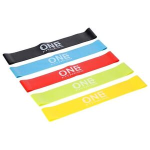 One Fitness Mini Band PBF-SET05 różne poziomy oporu w zestawie wielokolorowy 5 szt.