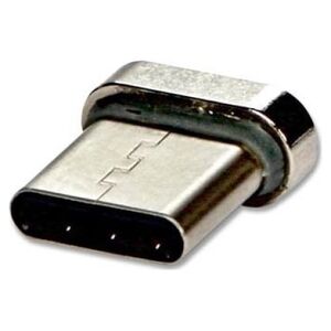 USB (2.0) Redukcja, Magnetický konec-USB C (3.1) M, 0, srebrna, redukcja do kabla magnetycznego