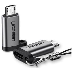 Adapter USB Ugreen USB-C - microUSB Szary  (ugreen_20200327152723)