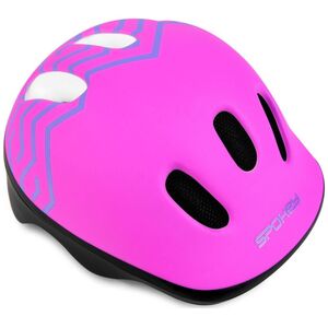 Spokey Kask dziecięcy regulowany 44-48 cm STRAPY różowy Spokey Rozmiar 44-48
