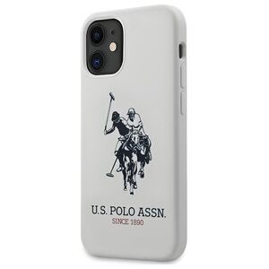 U.S. Polo Assn US Polo USHCP12SSLHRWH iPhone 12 mini 5,4 biały/white Silicone Collection