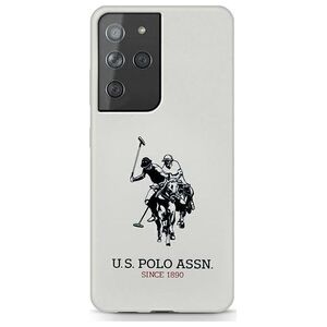 US POLO US Polo USHCS21LSLHRWH S21 Ultra G998 biały/white Silicone Logo
