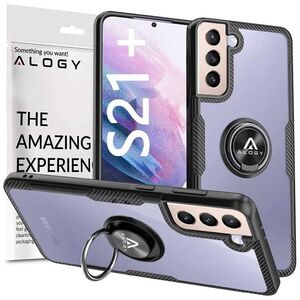 Alogy Etui Alogy Ring Holder Clear Armor do Samsung Galaxy S21 Plus czarne