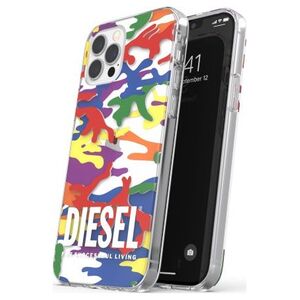 Diesel DIESEL CLEAR CASE PRIDE CAMO AOP IPHONE 12 / 12 PRO WIELOBARWNY standard