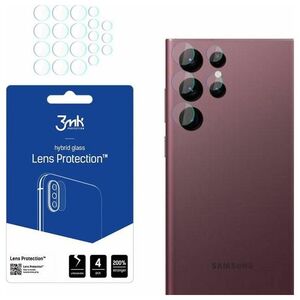 3MK Szkło hybrydowe na obiektyw aparatu 3MK Lens Protection Samsung Galaxy S22 Ultra [4 PACK]