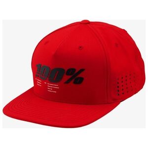 100% Czapka z daszkiem 100% DRIVE Snapback hat red (NEW)