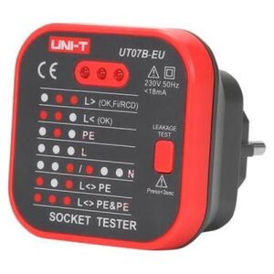 Uni-T Tester gniazd sieciowych z funkcją sprawdzania RCD UT-07B-EU UNI-T
