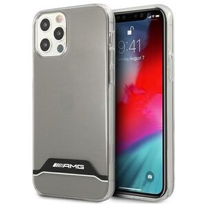 AMG AMHCP12MTCBW iPhone 12/12 Pro przezroczysty/transparent hardcase Electroplate Black&White