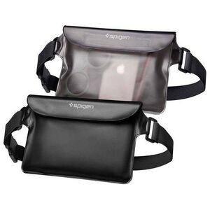 Spigen Spigen Universal Waterproof Waist Bag czarny/black 2 szt. uniwersalna biodrowa saszetka wodoodporna AMP04531