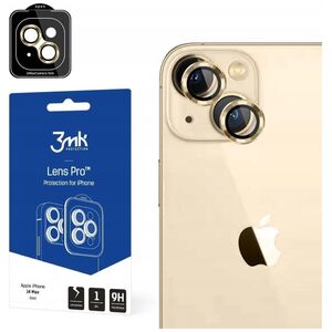3MK Szkło hybrydowe na obiektyw aparatu 3MK Lens Protection Pro Apple iPhone 14 Plus złoty/gold
