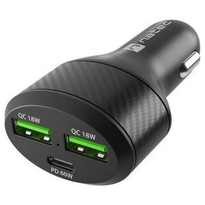 Ładowarka Natec Coney 2x USB-A 1x USB-C 3 A  (NUC-1981)