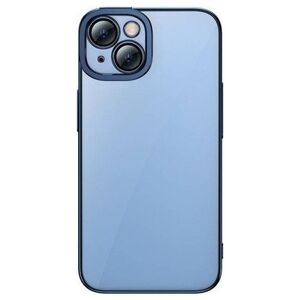 Baseus Zestaw ochronny Baseus Glitter przeźroczyste etui i szkło hartowane do iPhone 14 (niebieski)