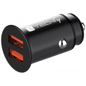 Ładowarka Techly Techly Samochodowa Szybka Mini Ładowarka 2x USB 36W 3A 5-12V