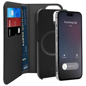 Puro PURO Wallet Detachable MagSafe - Etui 2w1 iPhone 14 Plus (czarny)