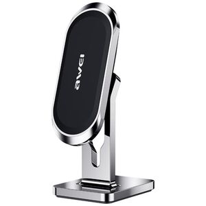 Awei AWEI magnetyczny uchwyt samochodowy X19 na kokpit srebrno-czarny/silver-black