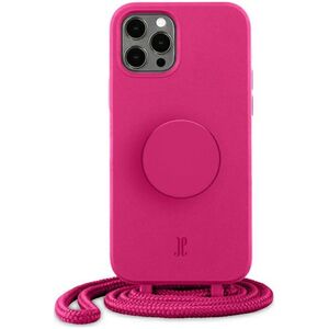 Just Elegance Etui Just Elegance PopGrip Apple iPhone 12/12 Pro różowy/orchid flower 30090