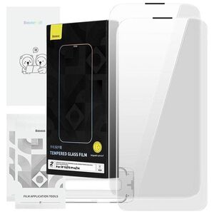 Baseus Szkło hartowane Baseus Corning do iPhone 13/13Pro/14 z filtrem przeciwpyłowym