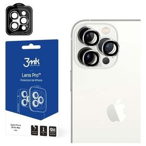 3MK Ochrona na obiektyw aparatu z ramką montażową Lens Protection Pro iPhone 15 Pro 6.1" srebrny/silver