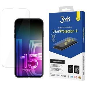 3MK Silver Protect+ iPhone 15 6.1" Antymikrobowa folia montowana na mokro