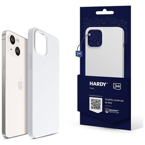 3MK Etui Hardy Silicone MagCase Silver-White Apple iPhone 15 Plus