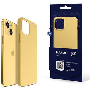 3MK Etui Hardy Silicone MagCase Yellow Apple iPhone 15 Plus