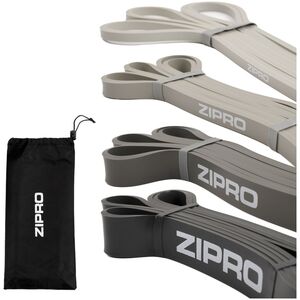 Zipro Powerband Zipro różne poziomy oporu w zestawie szary 4 szt.