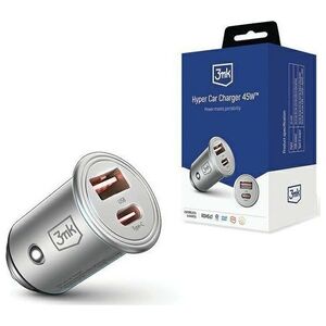 Ładowarka 3MK Hyper Car 1x USB-A 1x USB-C 3 A  (Hyper Car Charger 45W)