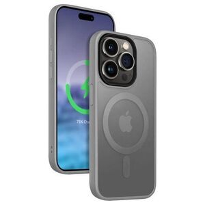 Crong Etui Hybrid Frost MAG Cover iPhone 15 Pro Max MagSafe Szare