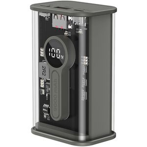 Powerbank Gembird Transparentny 9000mAh Czarny