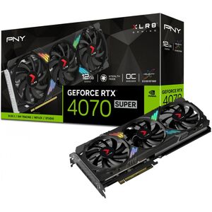 Karta graficzna PNY GeForce RTX 4070 SUPER XLR8 Gaming Verto Epic-X RGB OC 12GB GDDR6X (VCG4070S12TFXXPB1-O)