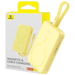 Powerbank Baseus Powerbank magnetyczny Baseus Magnetic Mini 10000mAh 20W MagSafe (żółty)