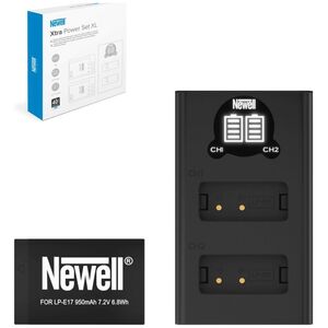 Akumulator Newell NEWELL Ładowarka dwukanałowa DL-USB-C i akumulator LP-E17 do Canon