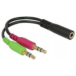 PremiumCord PREMIUMCORD Adaptér 4pólový jack3,5mm pro sluchátka a mikrofon, 30cm