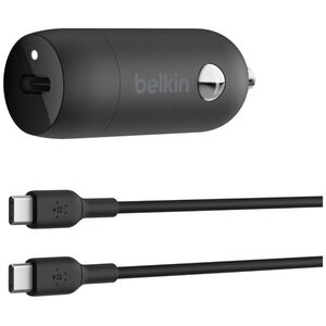 Ładowarka Belkin Ładowarka samochodowa 30W PD PPS Czarna + Kabel USB-C