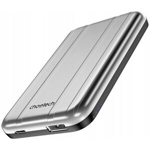 Powerbank Choetech Choetech B655 MagSafe USB-A / USB-C 5000mAh srebrny
