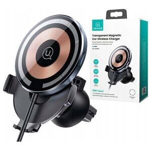 Usams Uchwyt samochodowy Usams US-CD164 15W indukcyjny magnetyczny 2w1 do kratki