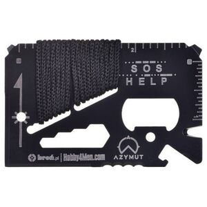 Azymut Multitool AZYMUT TOOL CARD karta wielofunkcyjna - 13 narzędzi + etui, 85/53 mm (H-O200930TC)