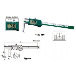 Insize SUWMIARKA SPEC.  11-150 CYFR.   MAUA-KW 0,01  0,43-6