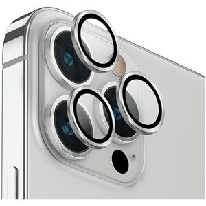 Uniq UNIQ Optix Aluminium Camera Lens Protector iPhone 14 Pro 6.1" / 14 Pro Max 6.7" sterling silver szkło na obiektyw aparatu z aplikatorem