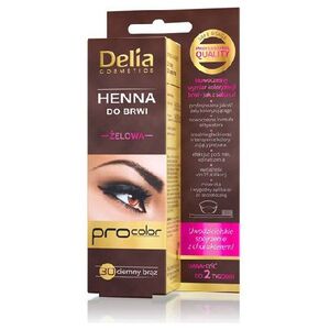 Delia Henna do brwi żelowa 3.0 ciemno brązowa